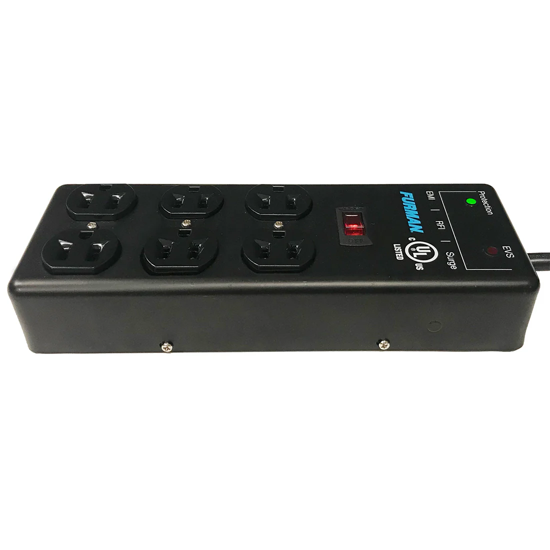 Furman SS-6B-PRO 15A AC 2x3 Metal Surge Strip 6 Outlet (SS6BPRO) - Image 2