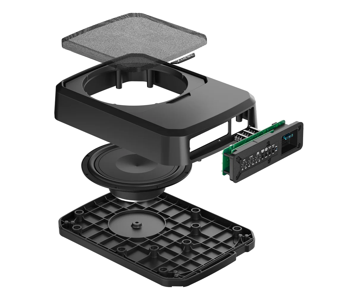 Hertz DBA201F 8" Underseat Loaded Shallow Active Subwoofer Box (DBA201F) - Image 5