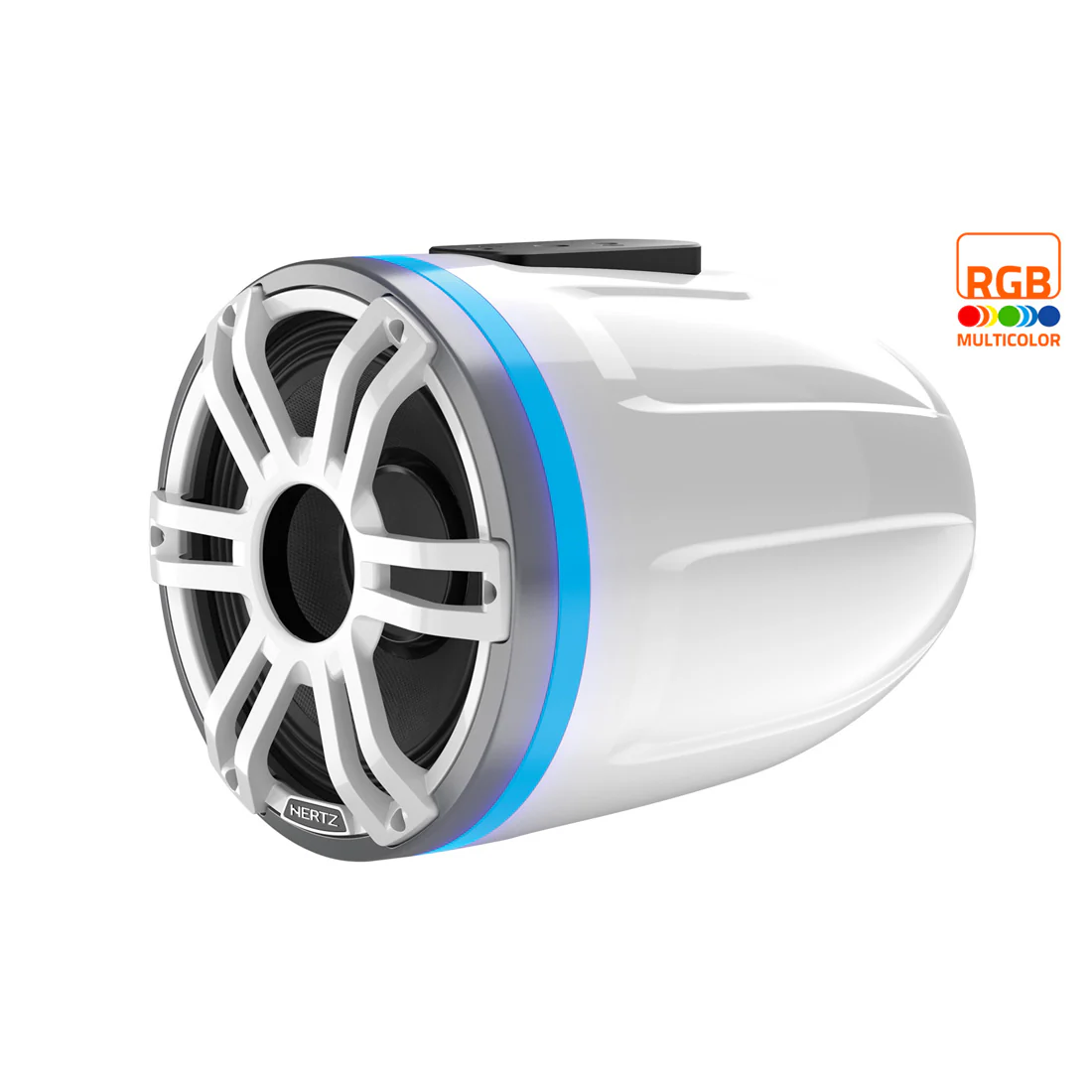 Hertz HTX 8H S-FL-SW 8" Marine Wakeboard Tower Speaker with RGB Lighting - Each - White