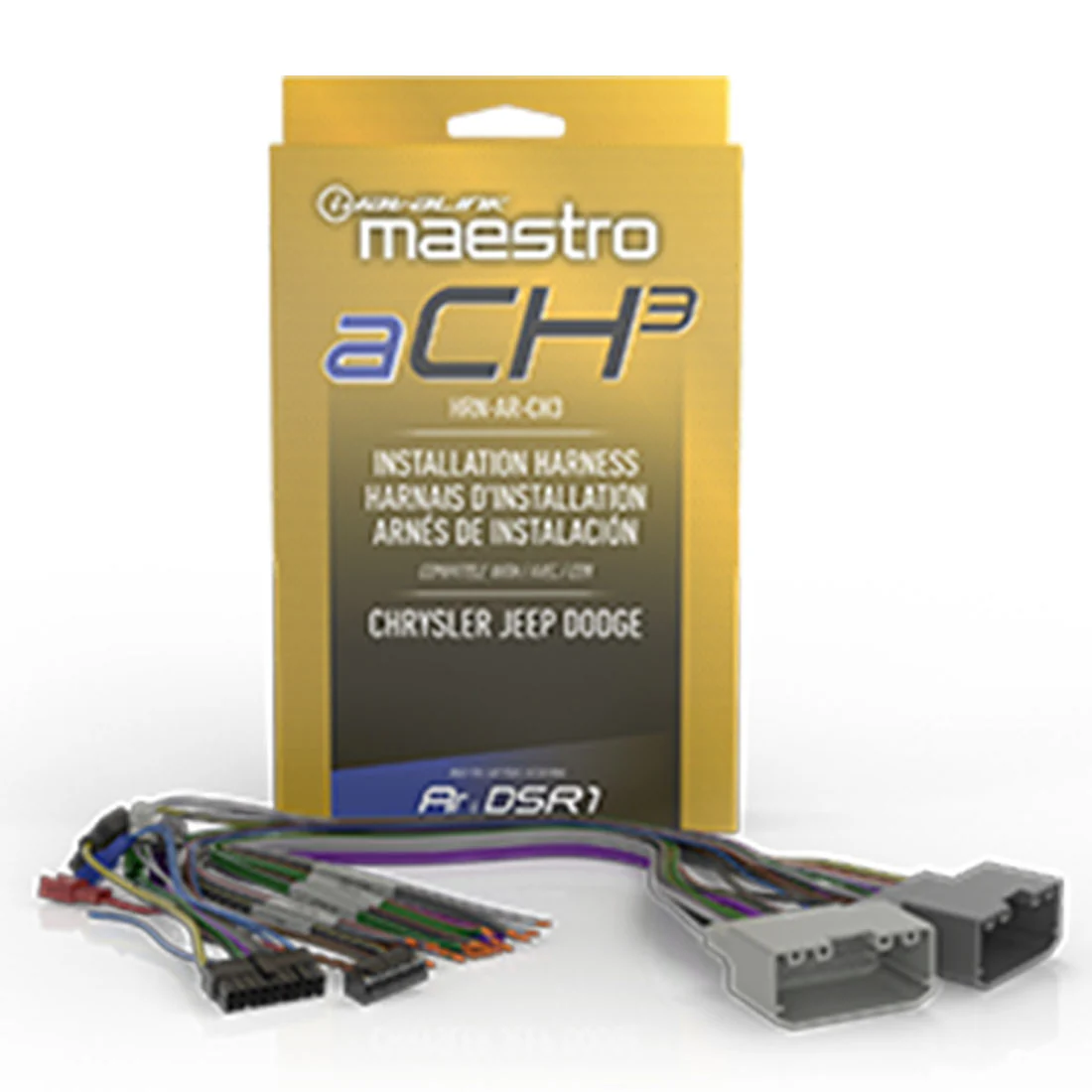 iDatalink Maestro HRN-AR-CH3 Amplifier Replacement Harness for Select Chrysler, Dodge, Fiat, and Jeep vehicles (HRNARCH3)