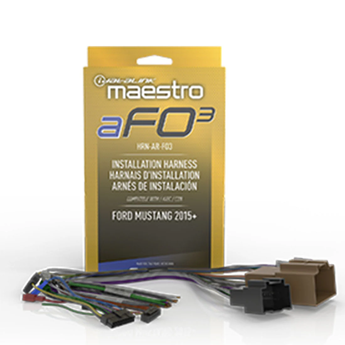 iDatalink Maestro HRN-AR-FO3 Amplifier Replacement Harness for Select Ford Mustangs (HRNARFO3)