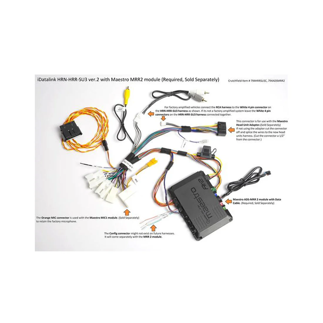 iDatalink Maestro HRN-HRR-SU3 Plug and Play T-Harness for Select 2017+ Subaru Vehicles (HRNHRRSU3) - Image 4