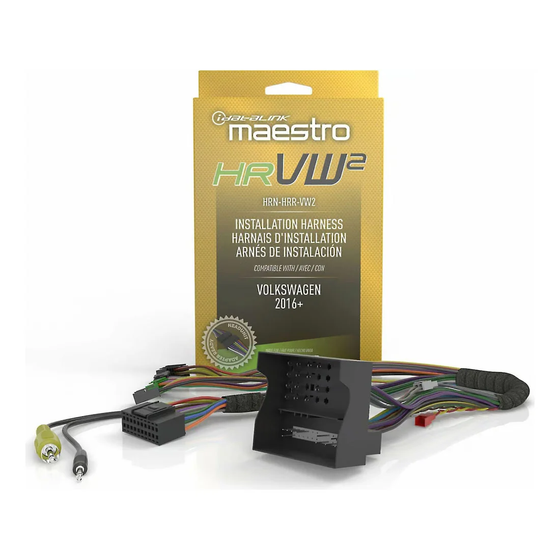 iDatalink Maestro HRN-HRR-VW2 T-Harness for Select 2015-21 Volkswagen Vehicles (HRNHRRVW2)