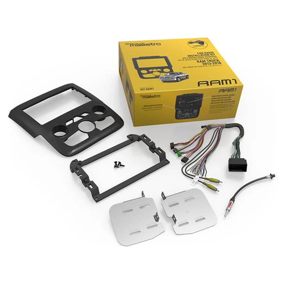 iDatalink Maestro KIT-RAM1 Dash Kit and T-harness for 2013-2018 Ram Pickups with Navigation (KITRAM1) - Image 2