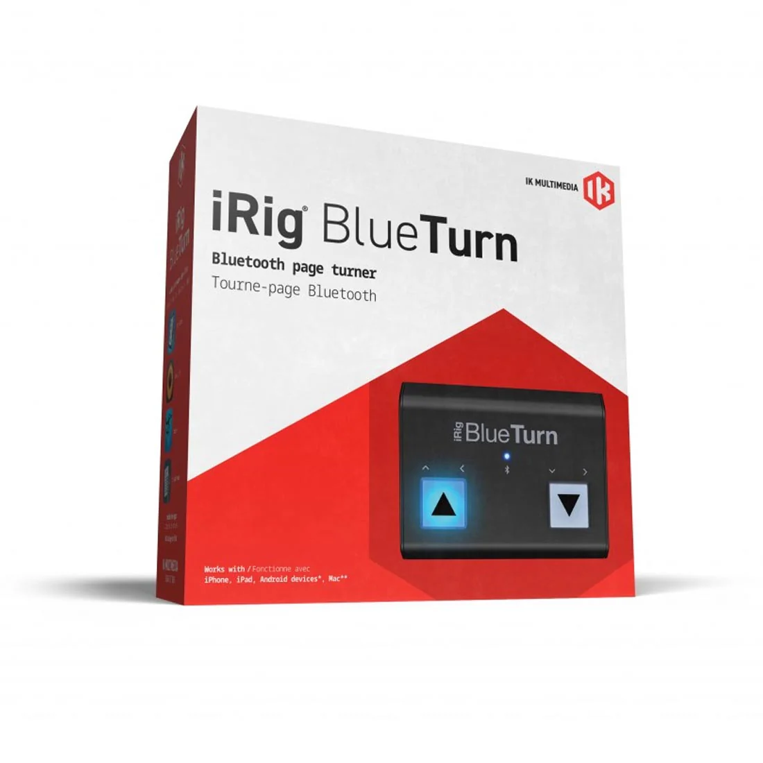 IK Multimedia iRig BlueTurn Bluetooth LE Silent Backlit Page Turner (1141087) - Image 5
