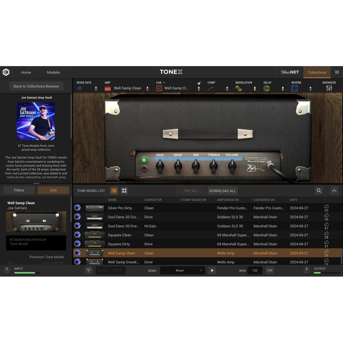 IK Multimedia TONEX Joe Satriani Amp Vault Signature Collection (11-44119) - Image 2