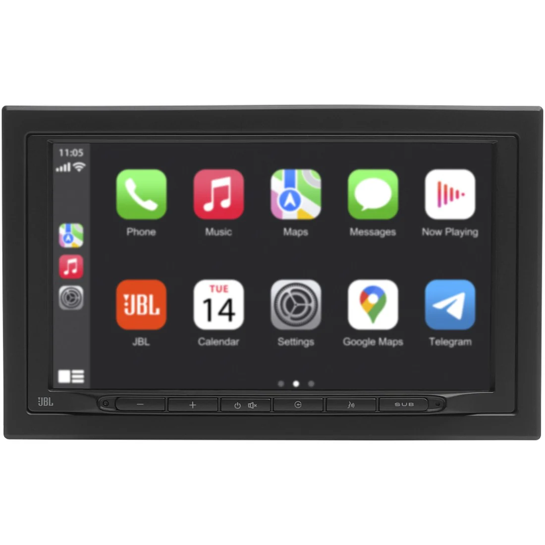 JBL Legend 700 2-Din Car Stereo With 7" Touchscreen - Black - Image 2