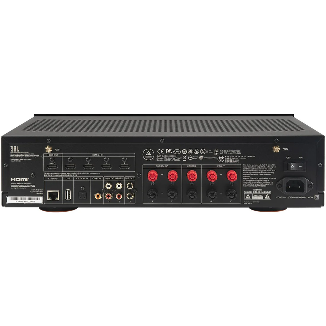 JBL MA510 5.2-Ch 8K HDMI 75W AV Receiver With Bluetooth Streaming - Image 5