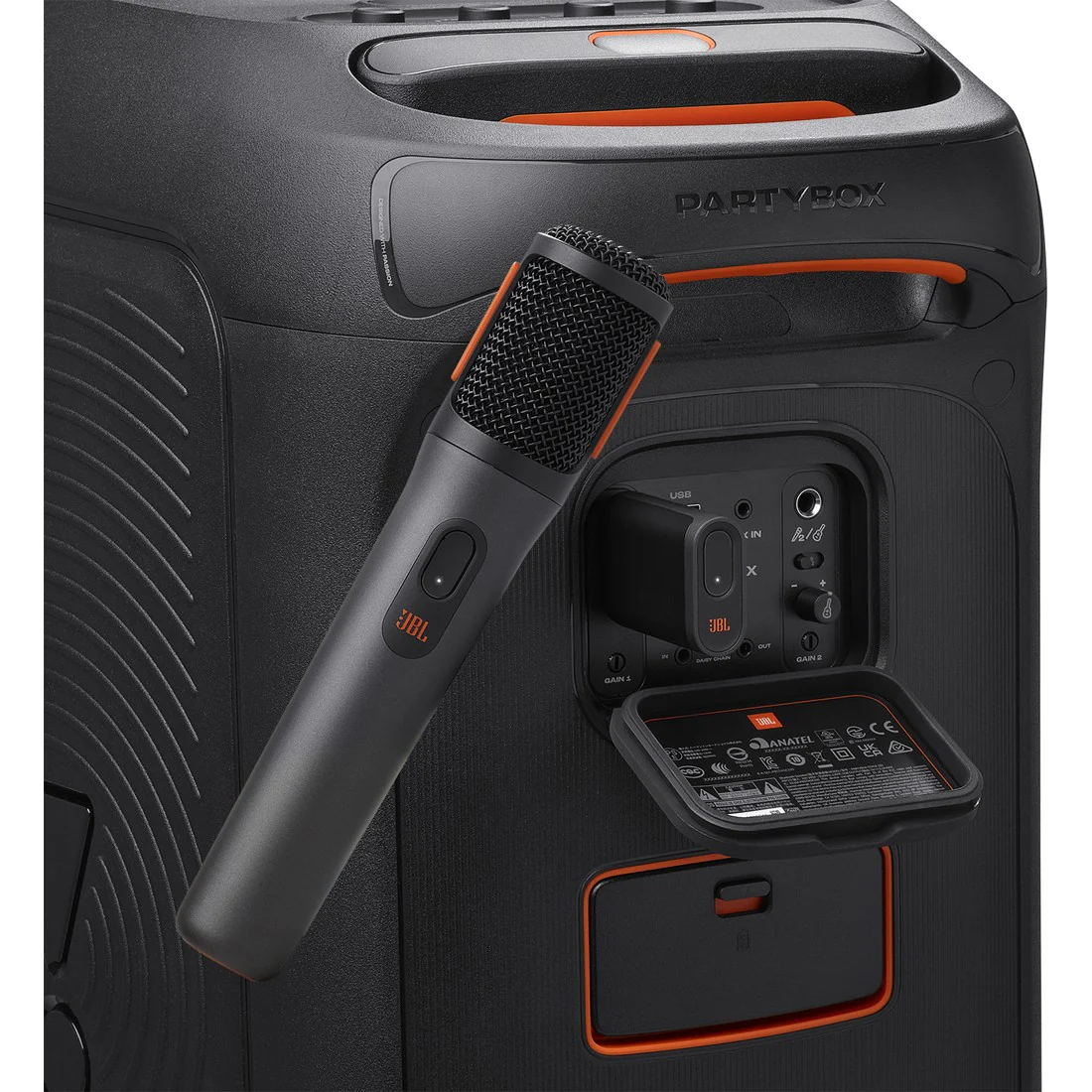 JBL PartyBox Wireless Mic Digital Wireless Microphones - Pair - Black - Image 11