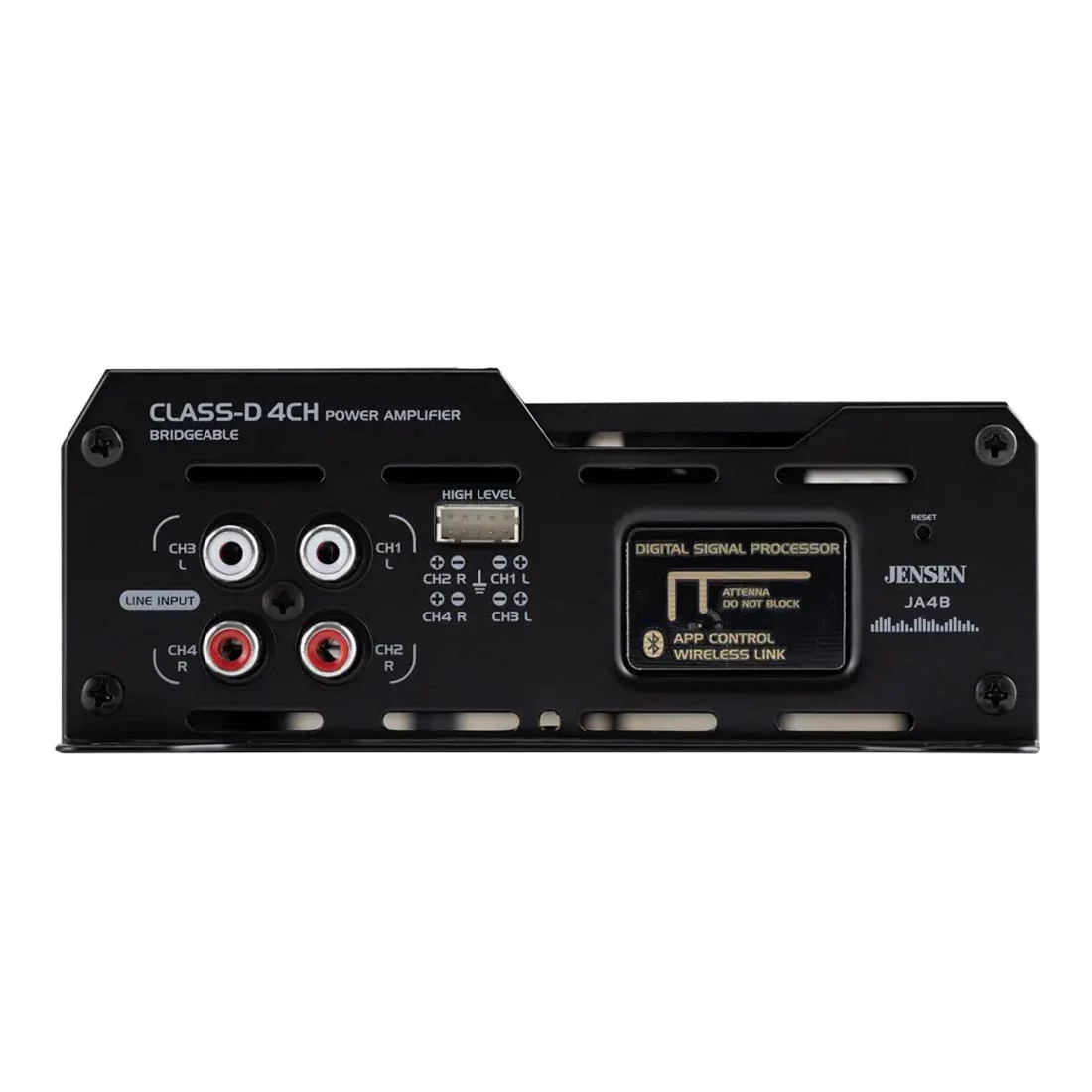 Jensen JA4B Class D Compact 4-Channel Car Amplifier (JA4B) - Image 4