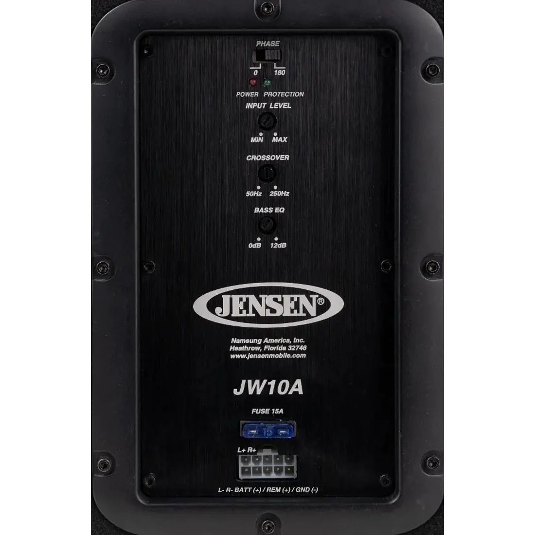 Jensen JW10A 10" Loaded Powered Subwoofer Enclosure (JW10A) - Image 6