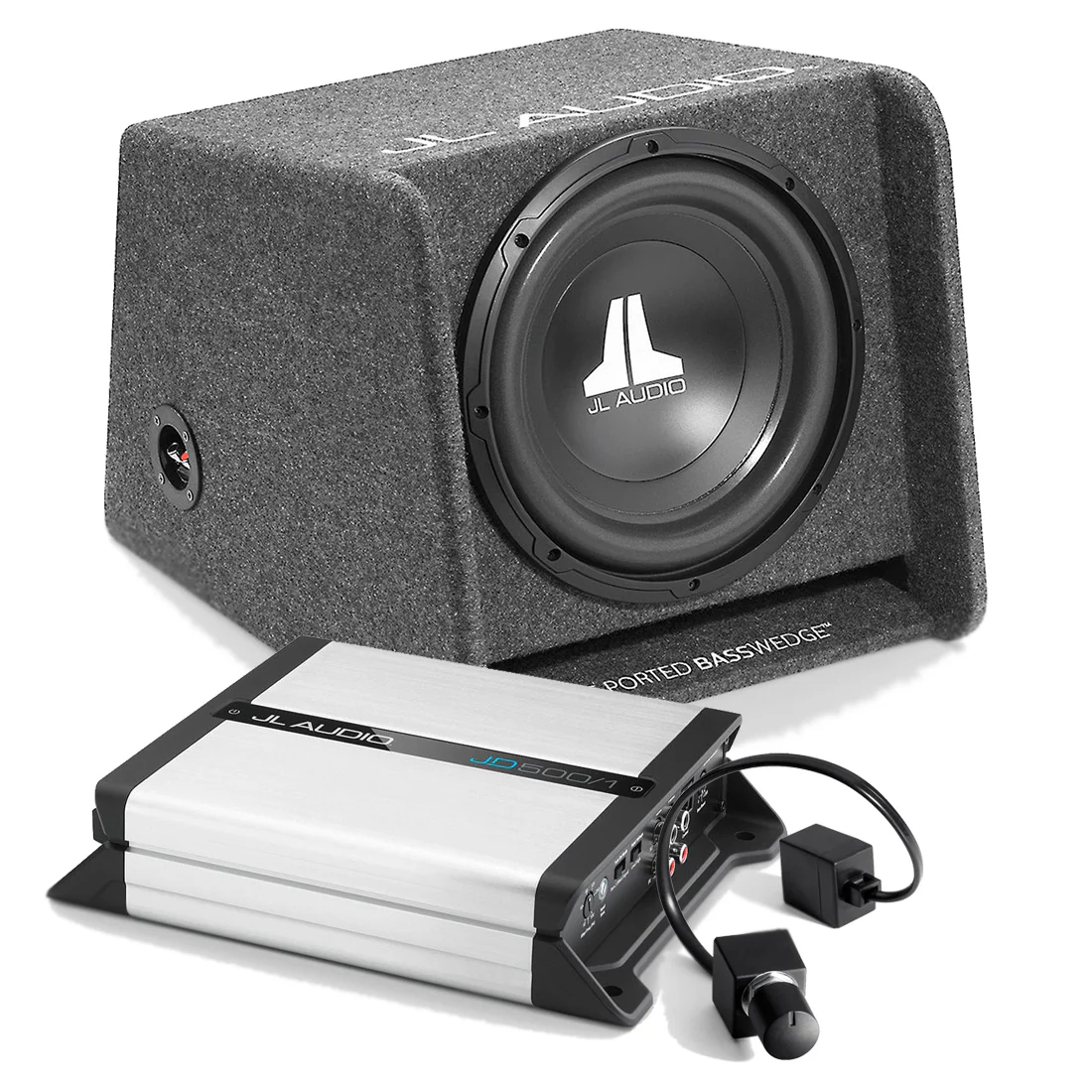JL Audio CP112-W0V3 Subwoofer | JD500/1 Amplifier | RBC-1 Remote Bundle - 93281 | 98362 | 98015