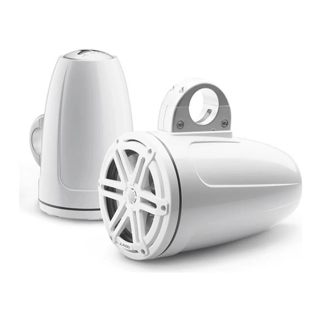 JL Audio M3-770ETXv3-Gw-S-Gw 7.7" 70 Watt 4 Ohm Marine Enclosed Tower Coaxial Speakers - Pair - #93538 (M3770ETXv3GwSGw)