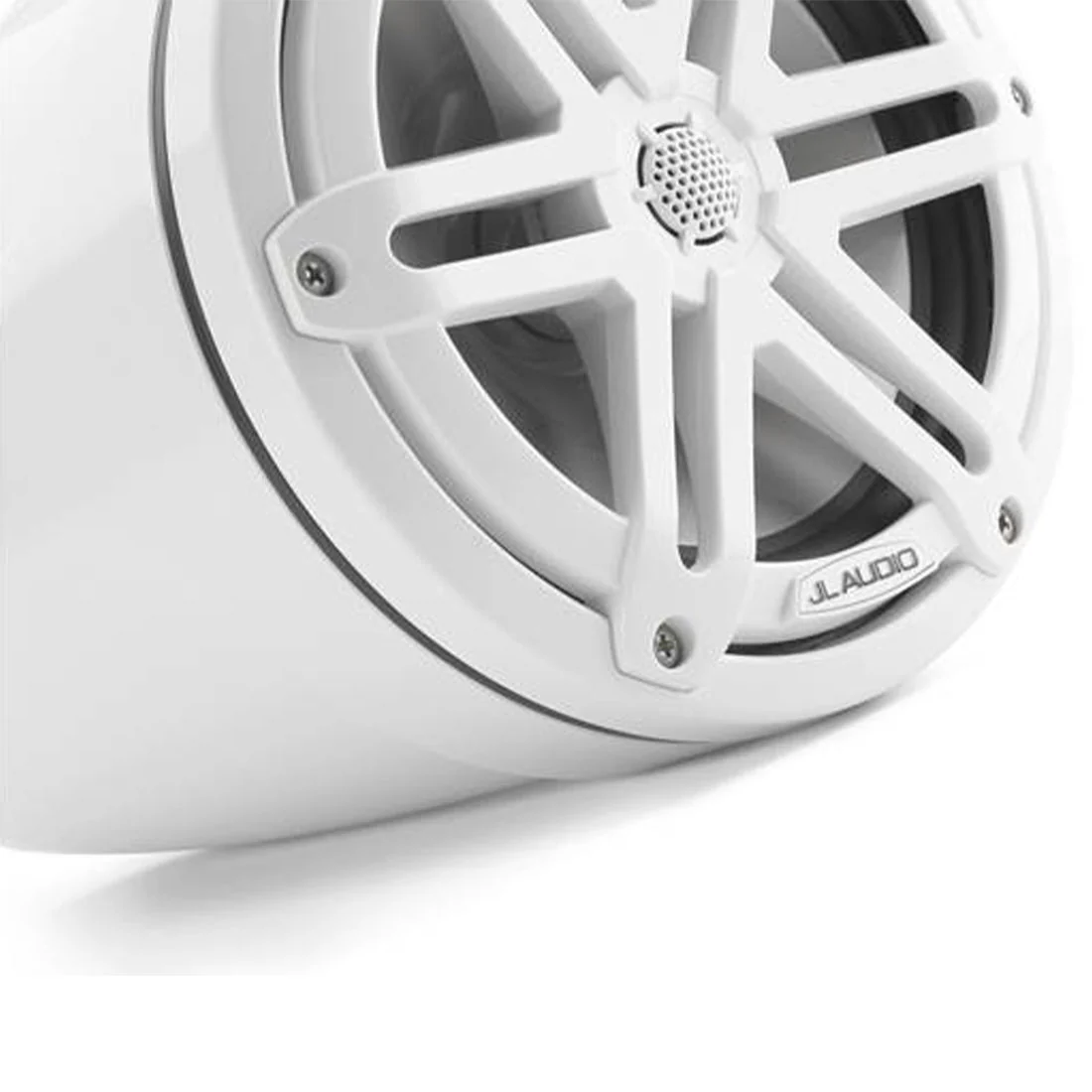 JL Audio M3-770ETXv3-Gw-S-Gw 7.7" 70 Watt 4 Ohm Marine Enclosed Tower Coaxial Speakers - Pair - #93538 (M3770ETXv3GwSGw) - Image 3