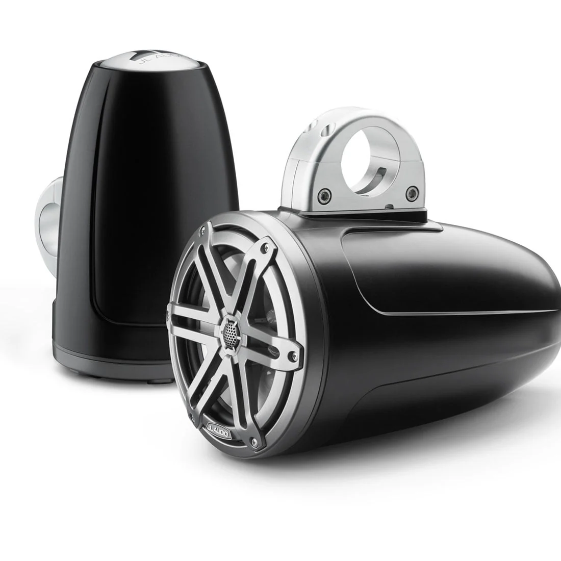 JL Audio M3-770ETXv3-Sb-S-Gm 7.7" 70 Watt 4 Ohm Marine Enclosed Tower Coaxial Speakers - Pair - #93536 (M3770ETXv3SbSGm)