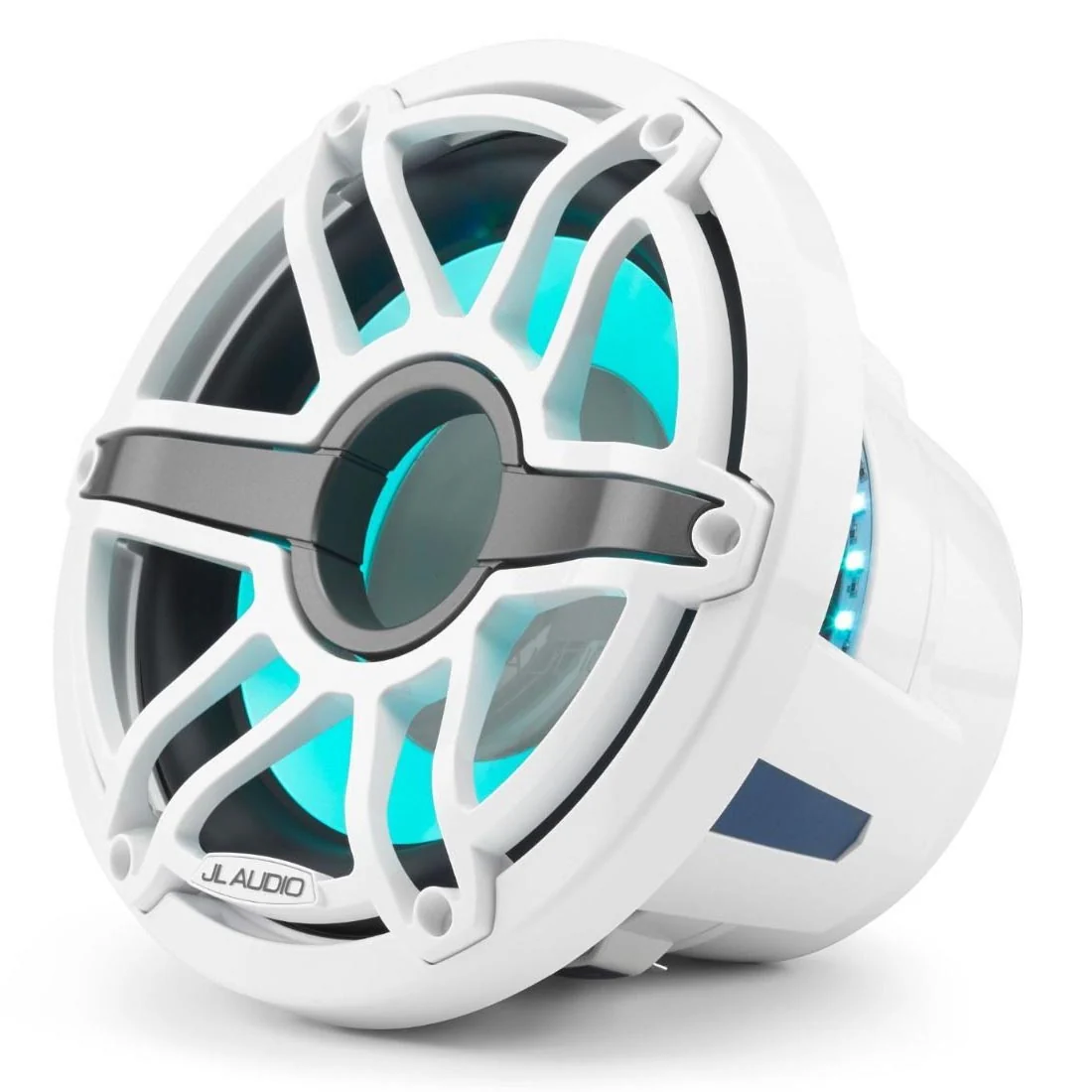 JL Audio M6-10W-S-GwGw-i-4 M6 Series 10" LED Light Marine Subwoofer - White Sport - #93645 (M610WSGwGwi4)