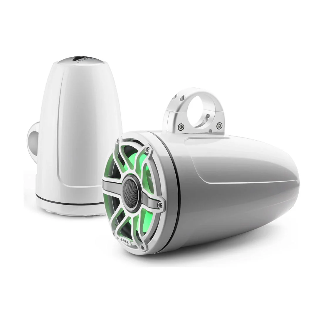 JL Audio M6-880ETXv3-Gw-S-GwGw-i 8.8" 125 Watt 4 Ohm Marine Enclosed Coaxial Speakers - Pair - #93665 (M6880ETXv3GwSGwGwi) - Image 2