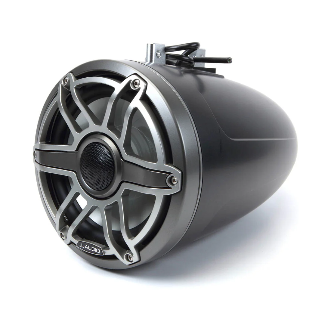 JL Audio M6-880ETXv3-Sb-S-GmTi 8.8" 125 Watt 4 Ohm Marine Enclosed Coaxial Speakers - Pair - #93666 (M6880ETXv3SbSGmTi) - Image 2