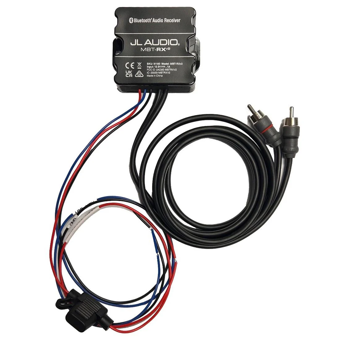 JL Audio MBT-RXv2 Water-Resistant Bluetooth Audio Receiver - #91180