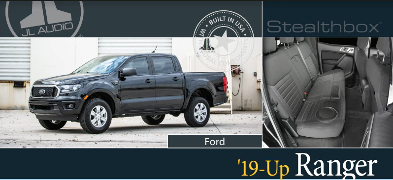 JL Audio SB-F-RNGSCG4/10TW1 Stealthbox for 2019-Up Ford Ranger - #94684 (SBFRNGSCG4/10TW1) - Image 2
