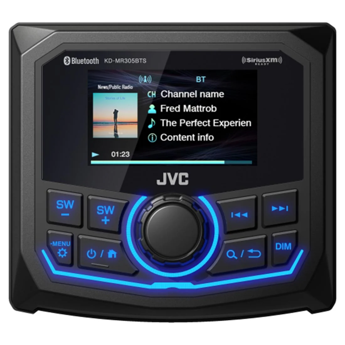 JVC KD-MR305BTS Marine Digital Media Receiver (does not play CDs)