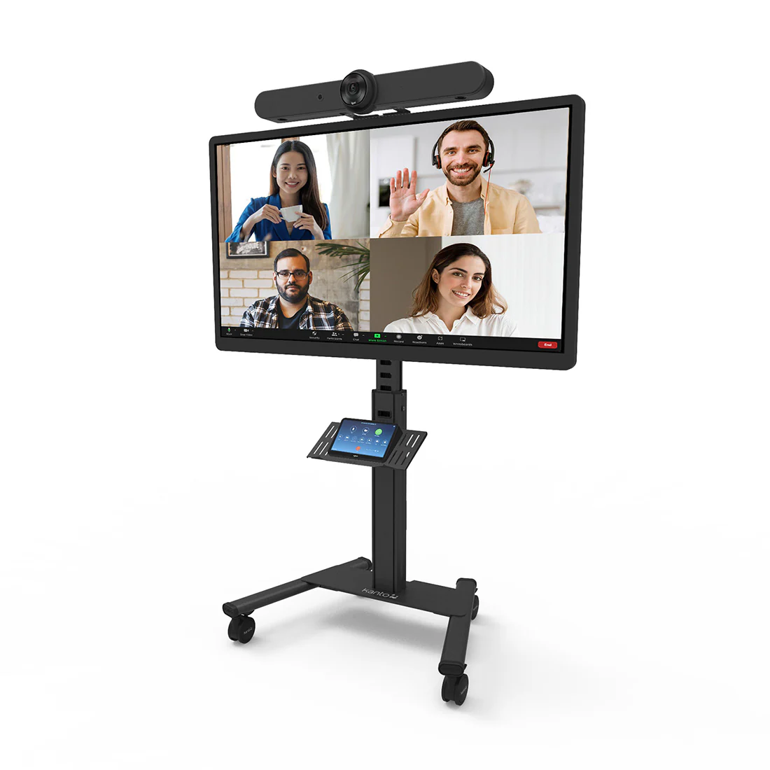 Kanto MPC77 Rolling AV Cart Compatible with All-in-One Video Conferencing Systems (MPC77) - Image 2