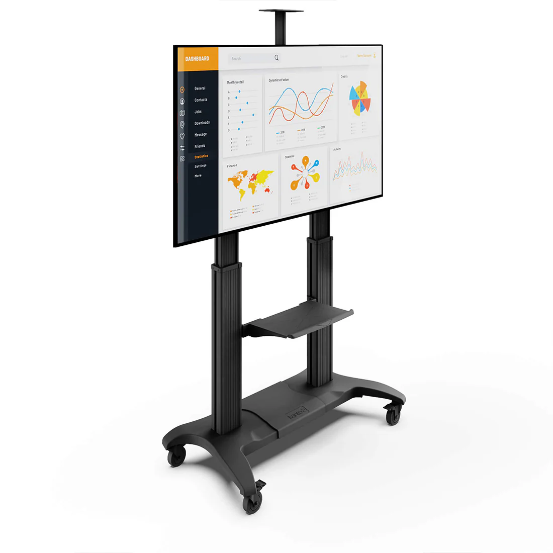 Kanto MTMA100PL Rolling TV Cart (MTMA100PL) - Image 2