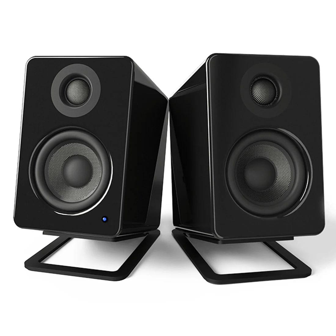 Kanto S2 Vertical Tilting Desktop Speaker Stands - Pair - Black (S2) - Image 2