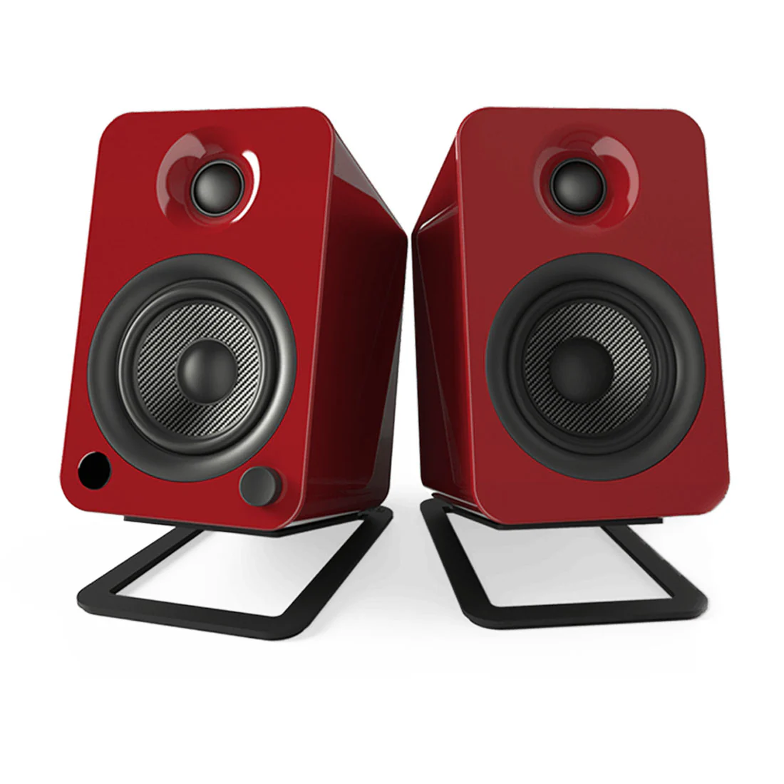 Kanto S4 Vertical Tilting Desktop Speaker Stands - Black (S4) - Image 2