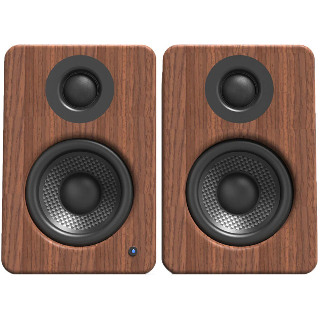 Kanto YU2WALNUT YU2 Powered Desktop Speakers - Pair - Walnut - Image 2