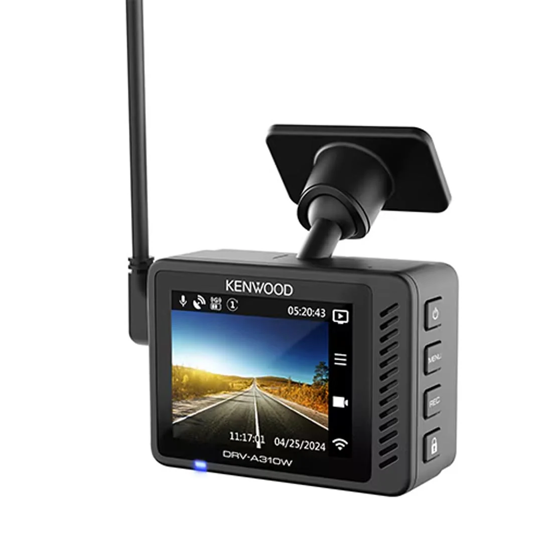 Kenwood DRV-A310W HD Dash Cam with 2" Display, GPS, and Wi-Fi (DRVA310W) - Image 9
