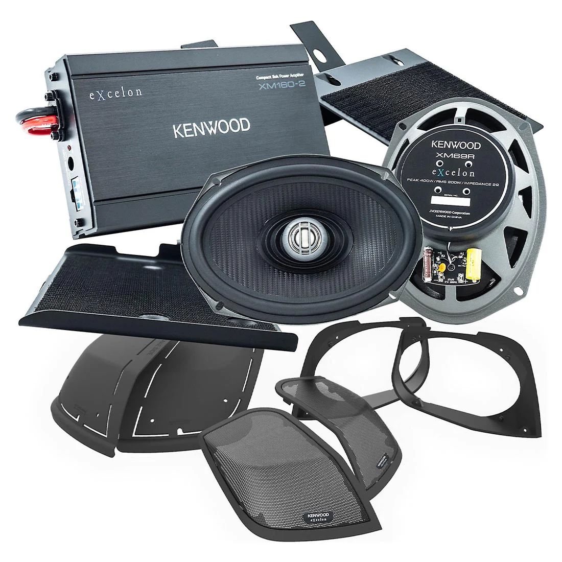 Kenwood eXcelon P-HD2R Rear Audio Kit for Select 2014-up Harley-Davidson Motorcycles (PHD2R) - Image 2