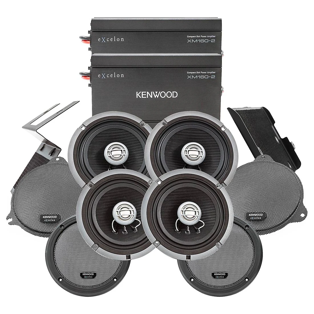 Kenwood eXcelon P-HD4UT Audio Kit for Select 2014-up Harley-Davidson Motorcycles with Tour-Pak (PHD4UT)