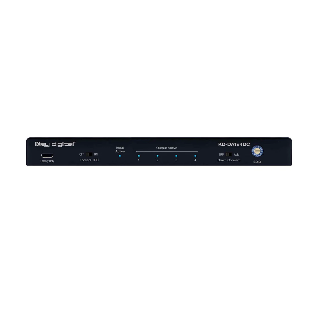 Key Digital KDDA1X4DC HDMI Splitter (KDDA1X4DC) - Image 3