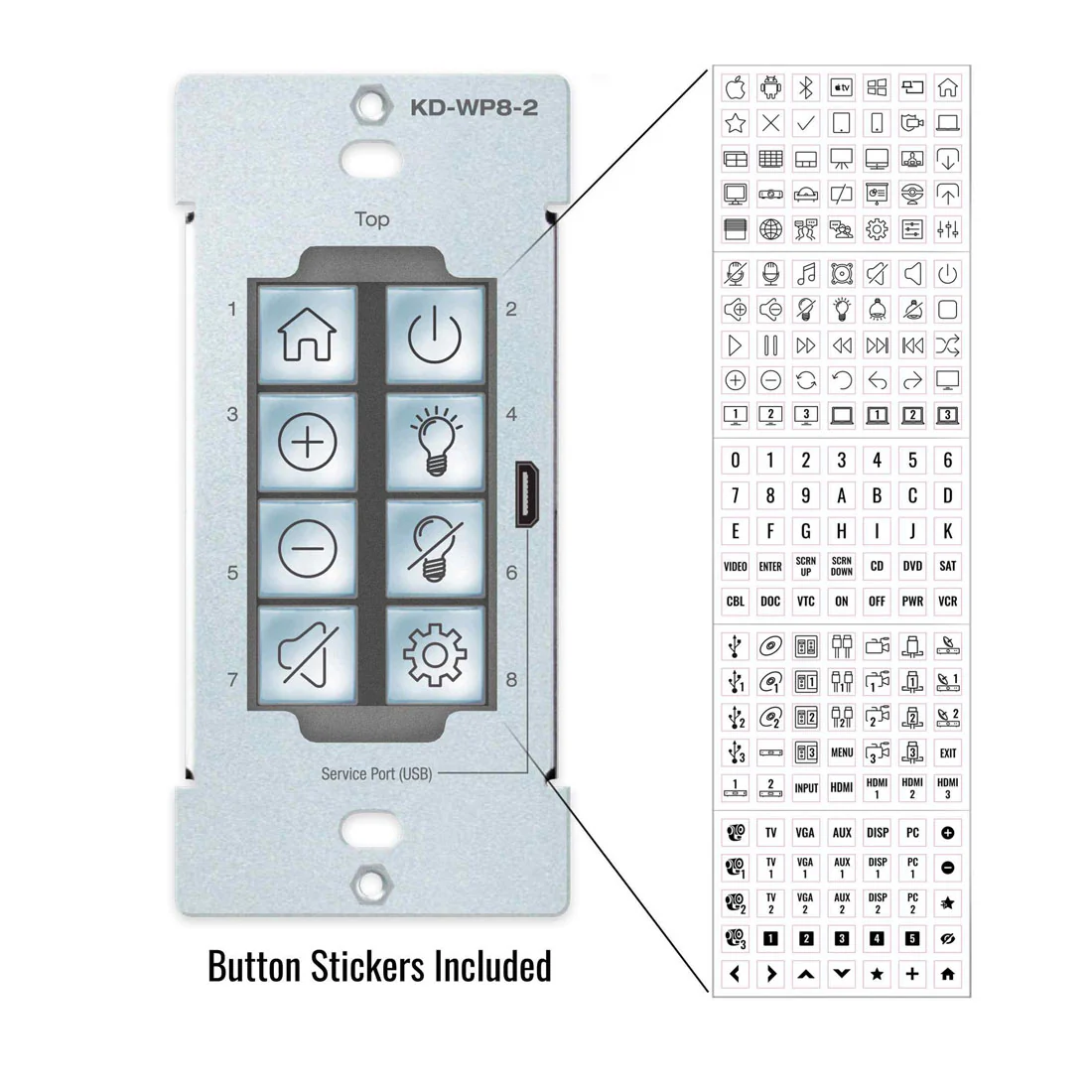 Key Digital KDWP82 IR Control Keypad (KDWP82) - Image 3