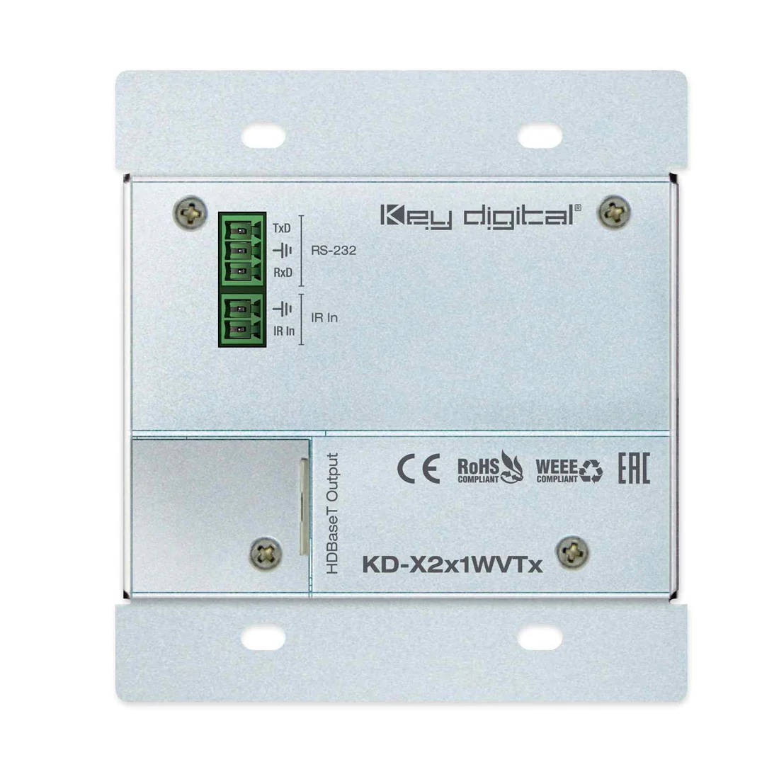 Key Digital KDX2X1WDTX Wall Plate Transmitter (KDX2X1WDTX) - Image 5