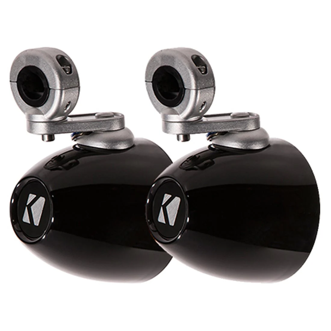 Kicker 40KMMTES 4" Unloaded Tower Enclosures for Kicker 4" Marine Speakers - Black (40KMMTES)