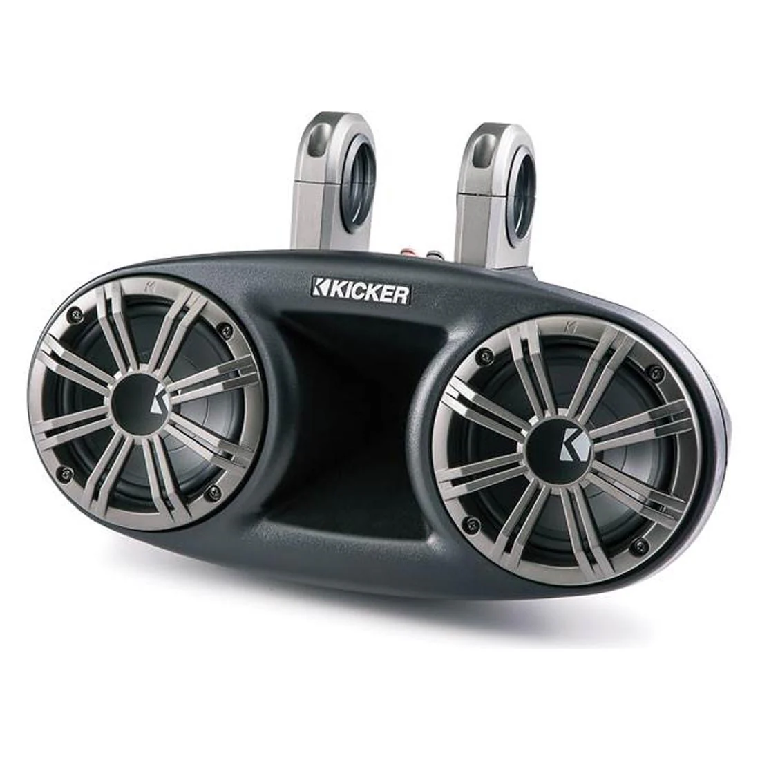 Kicker 41KMT674 Dual 150 Watts Marine Tower Long-Throw Speakers - Black (41KMT674) - Image 2