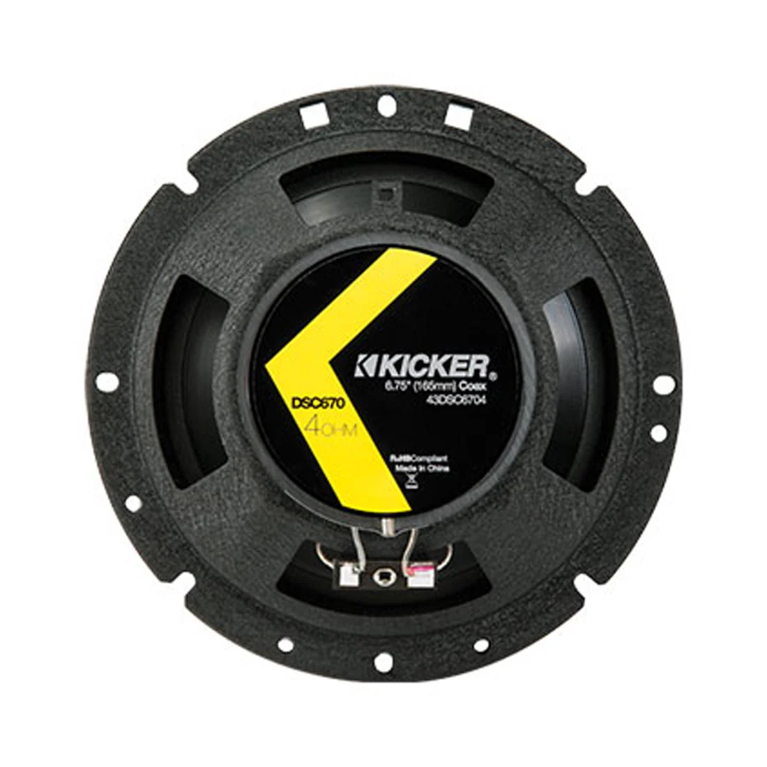 Kicker 43DSC6704 DS Series 6.75" 2-Way Coaxial Car Speakers (43DSC6704) - Image 4