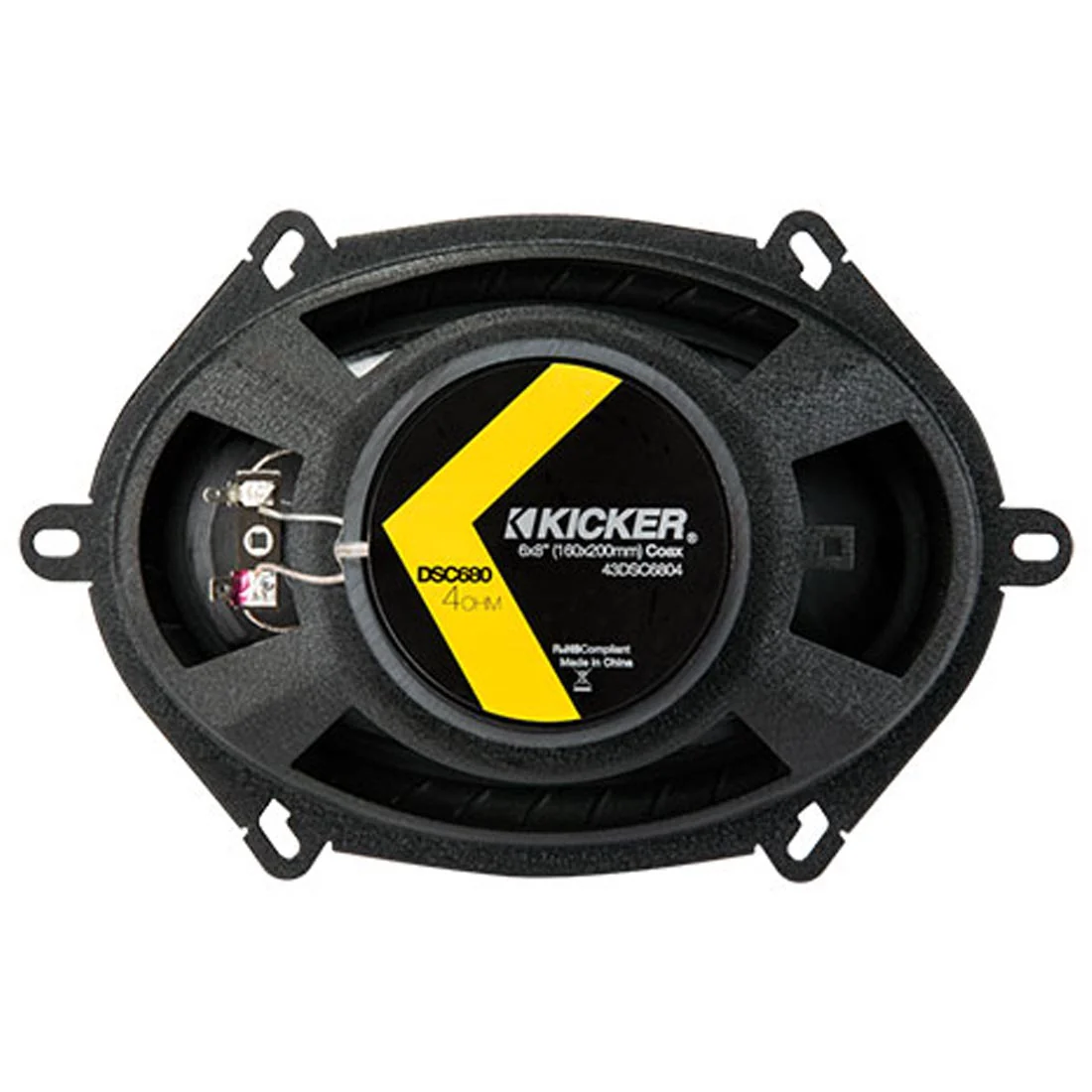 Kicker 43DSC6804 DS Series 6"x8" 2-way Coaxial Car Speakers (43DSC6804) - Image 4