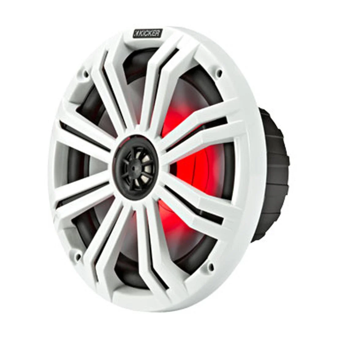 Kicker 45KM84L 8" Full-Range 4-Ohm Marine Speakers with LED Lighting (45KM84L) - Image 3