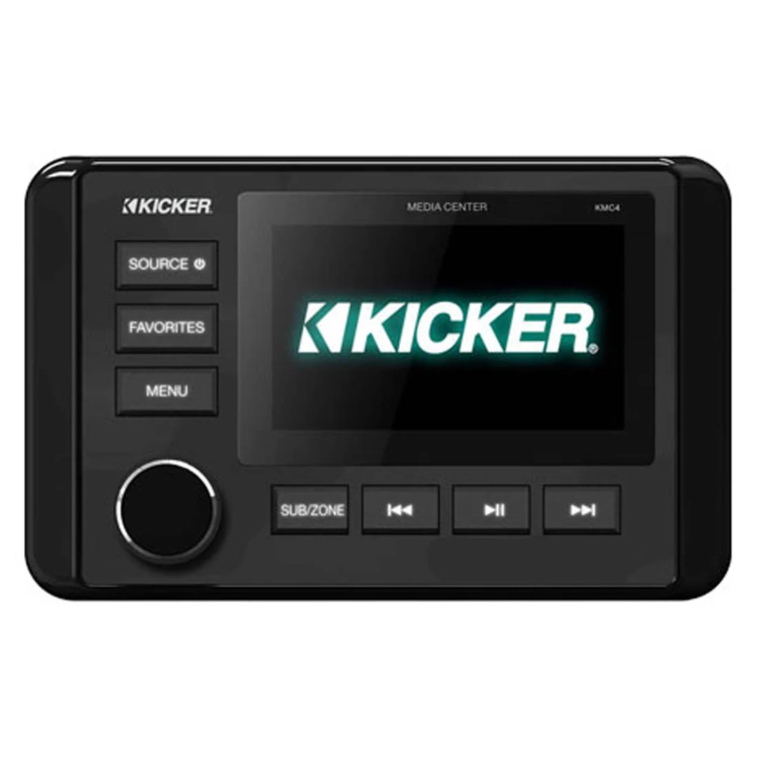 Kicker 46KMC4 Weather-Resistant Marine Dual-Zone Digital Media Receiver (46KMC4)