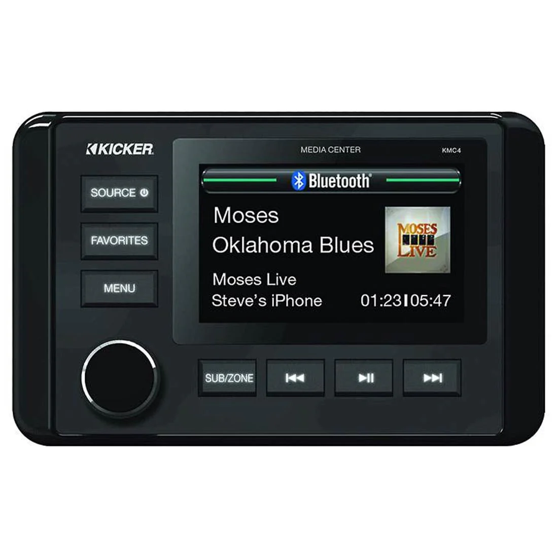 Kicker 46KMC4 Weather-Resistant Marine Dual-Zone Digital Media Receiver (46KMC4) - Image 2