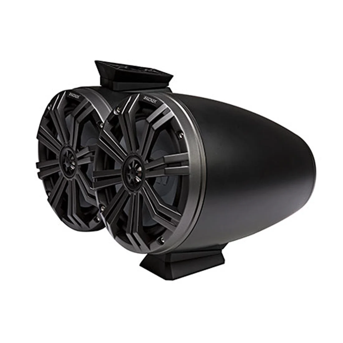 Kicker 46KMFC8 8" Wakeboard Tower Speakers - Charcoal Black (46KMFC8)