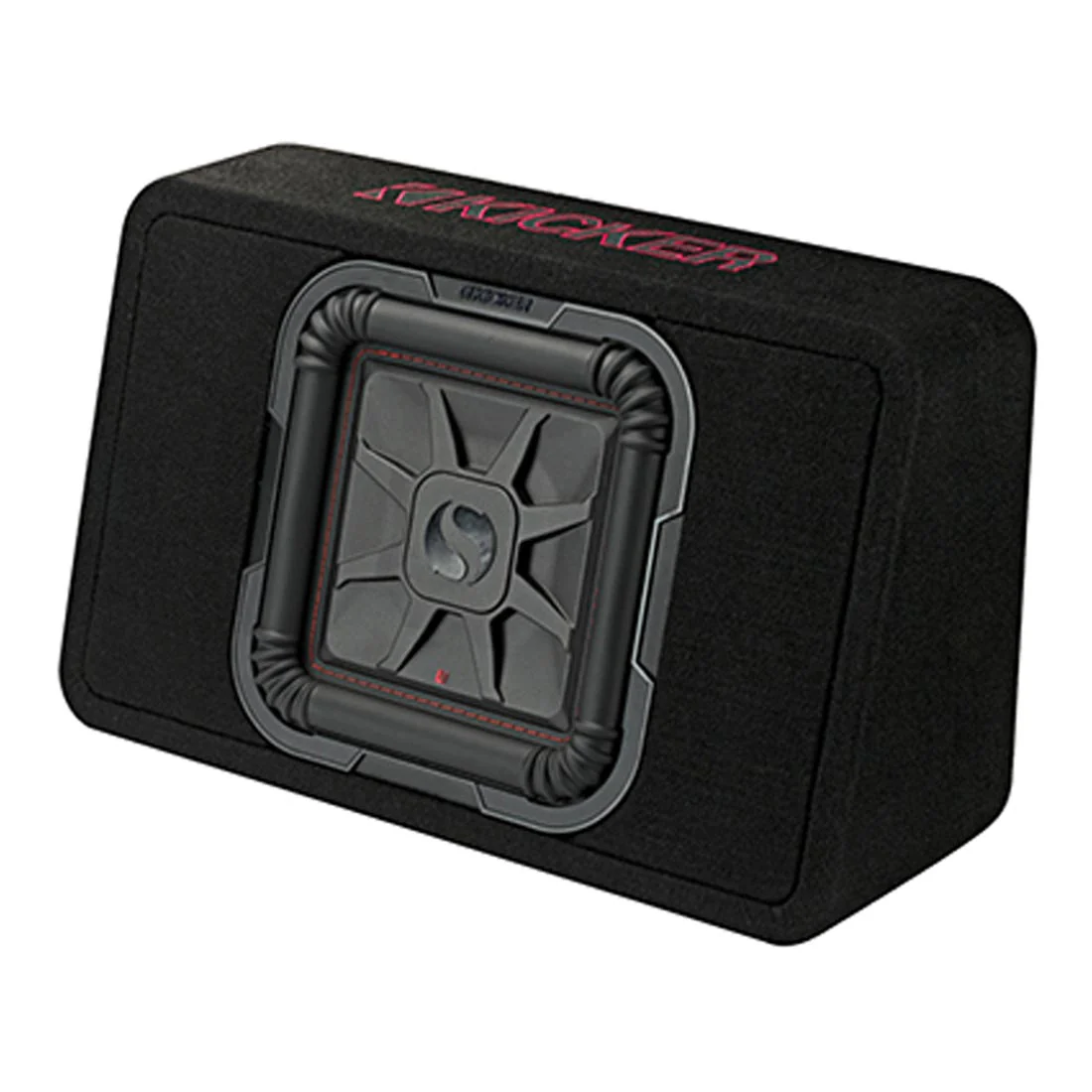 Kicker 46TL7T102 Sealed 2-Ohm Enclosure with Single 10" L7T Series Shallow-Mount Square Subwoofer (46TL7T102) - Image 3