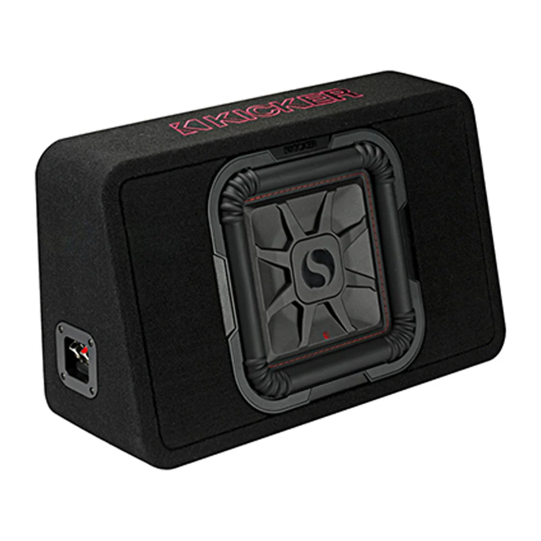 Kicker 46TL7T102 Sealed 2-Ohm Enclosure with Single 10" L7T Series Shallow-Mount Square Subwoofer (46TL7T102) - Image 4