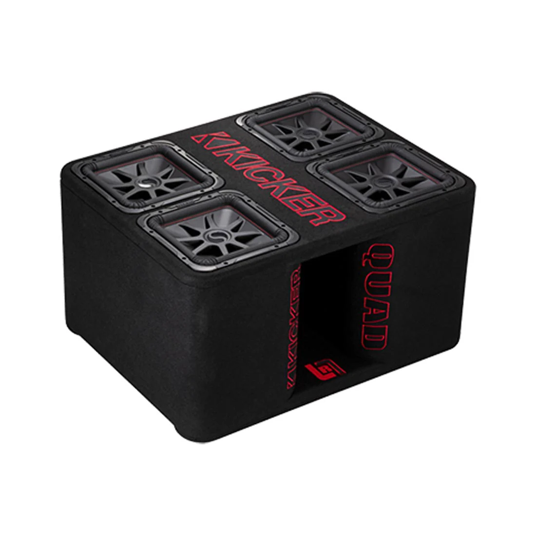 Kicker 47QL7R122 12" QUAD L7R 2-Ohm Loaded Subwoofer Enclosure (47QL7R122) - Image 2