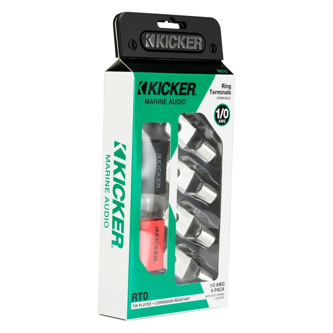 Kicker 47RT0 1/0 AWG Marine Ring Terminals - 4-Pack - Image 2