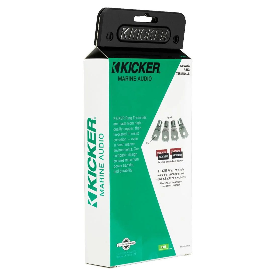 Kicker 47RT0 1/0 AWG Marine Ring Terminals - 4-Pack - Image 3
