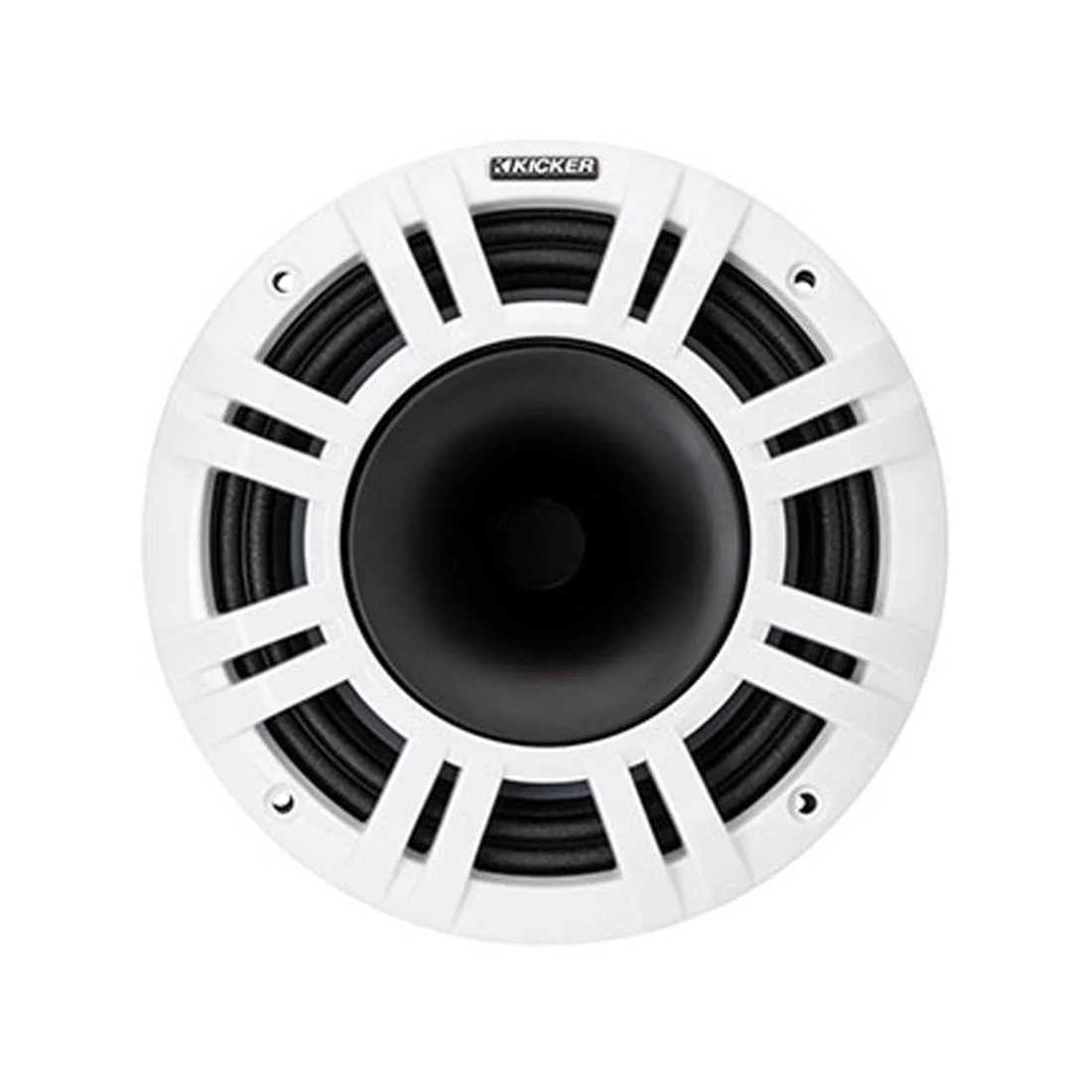 Kicker 48KMXL84 8" Coaxial Marine Speakers with White and Charcoal Grilles (48KMXL84) - Image 5
